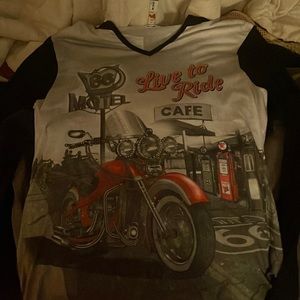 rhinestone long sleeve shirt